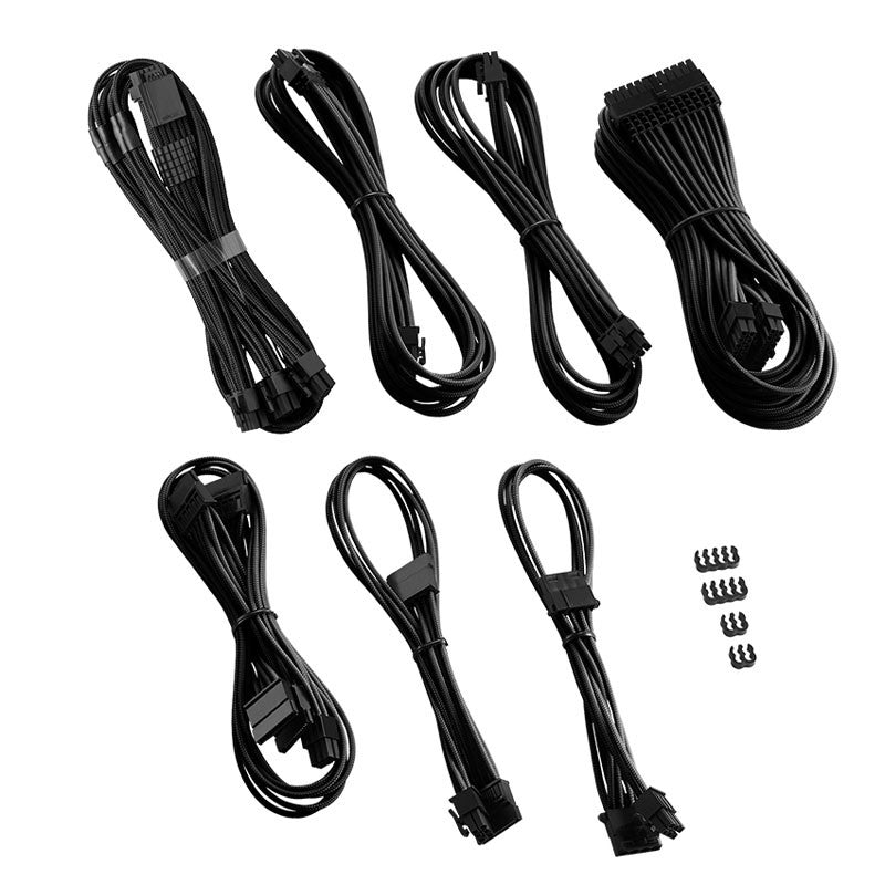 Se CableMod C-Series Pro ModMesh 12VHPWR Cable Kit for Corsair RM, RMi, RMx (Black Label) - black hos Geek´d