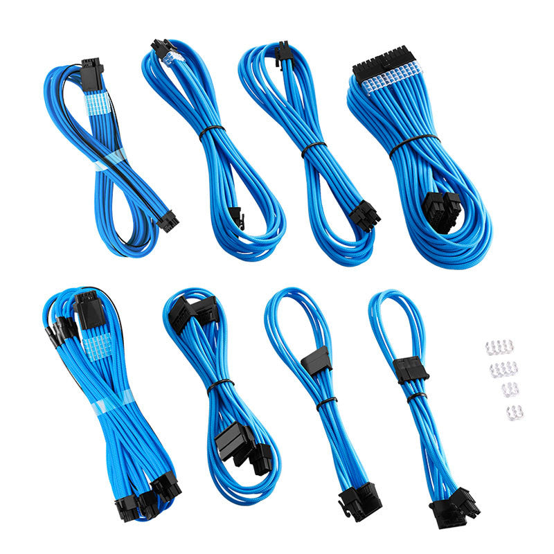 Billede af CableMod RT-Series Pro ModMesh 12VHPWR Dual Cable Kit for ASUS/Seasonic - light blue