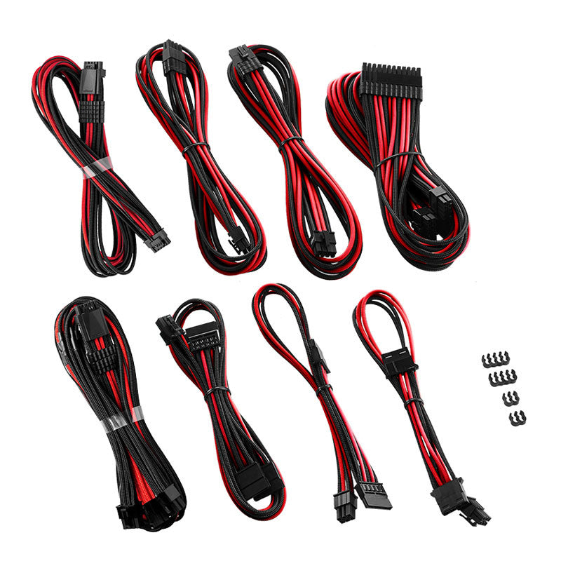 Billede af CableMod RT-Series Pro ModMesh 12VHPWR Dual Cable Kit for ASUS/Seasonic - black/red