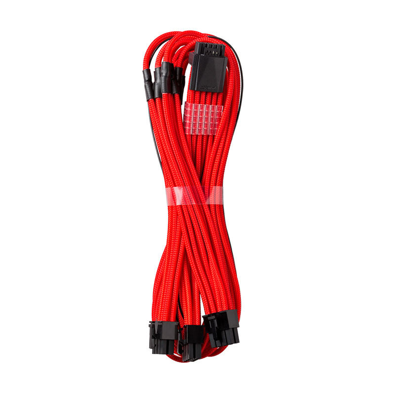 Billede af CableMod C-Series Pro ModMesh 12VHPWR to 3x PCI-e Kabel for Corsair - 60cm, red