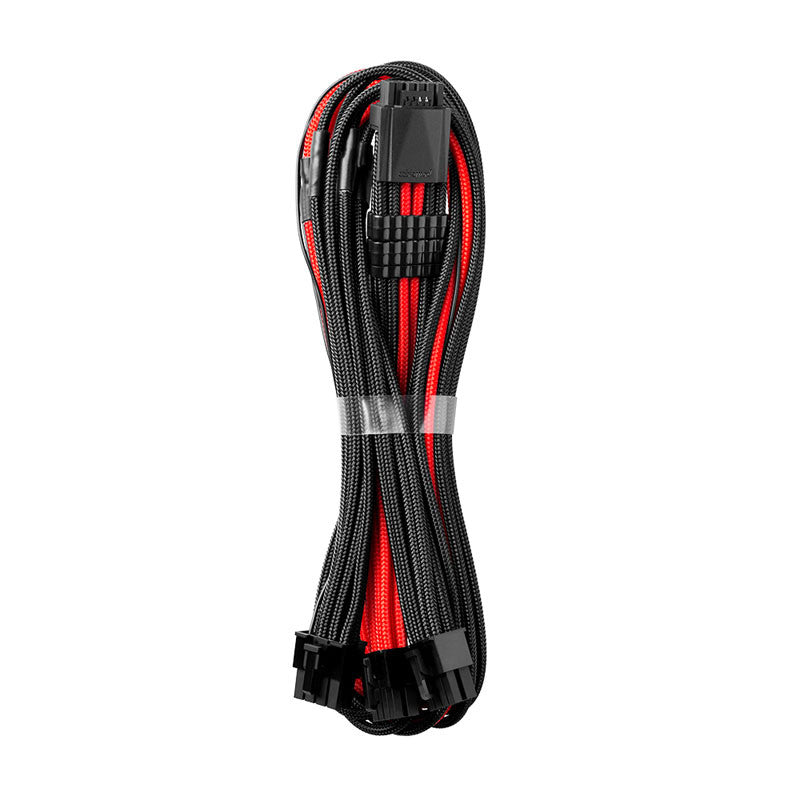 Billede af CableMod C-Series Pro ModMesh 12VHPWR to 3x PCI-e Kabel for Corsair - 60cm, black/red