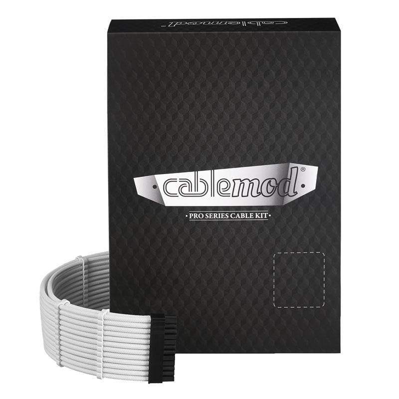 Se CableMod PRO ModMesh C-Series RMi RMx Cable Kit - white hos Geek´d