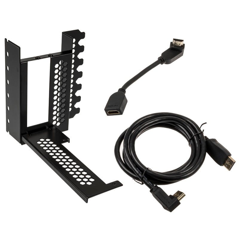 Se CableMod Vertical PCI-e Bracket - HDMI + DisplayPort - BLACK hos Geek´d