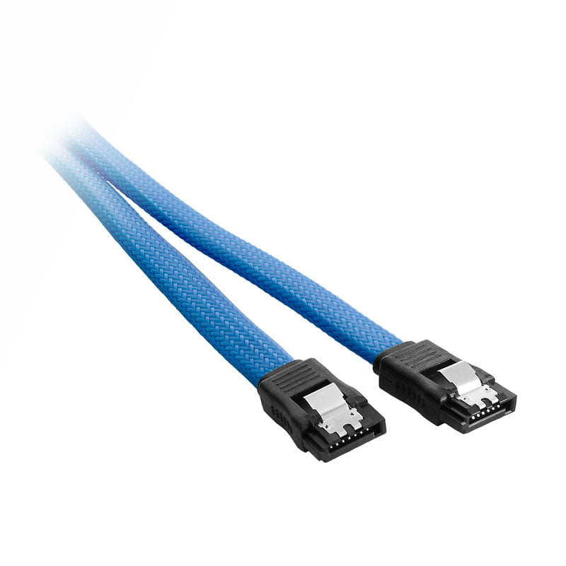 Se CableMod ModMesh SATA 3 Cable 30cm - light blue hos Geek´d