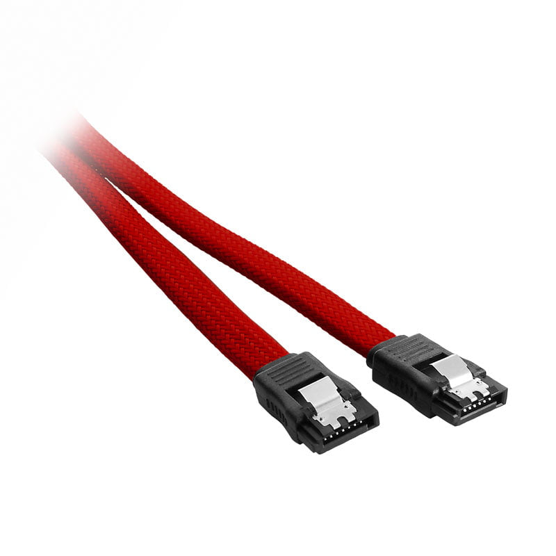 Se CableMod ModMesh SATA 3 Cable 30cm - red hos Geek´d