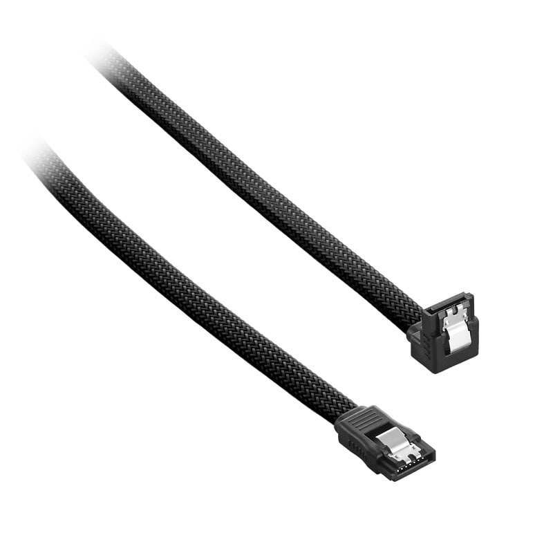 Billede af CableMod ModMesh Right Angle SATA 3 Cable 60cm - black