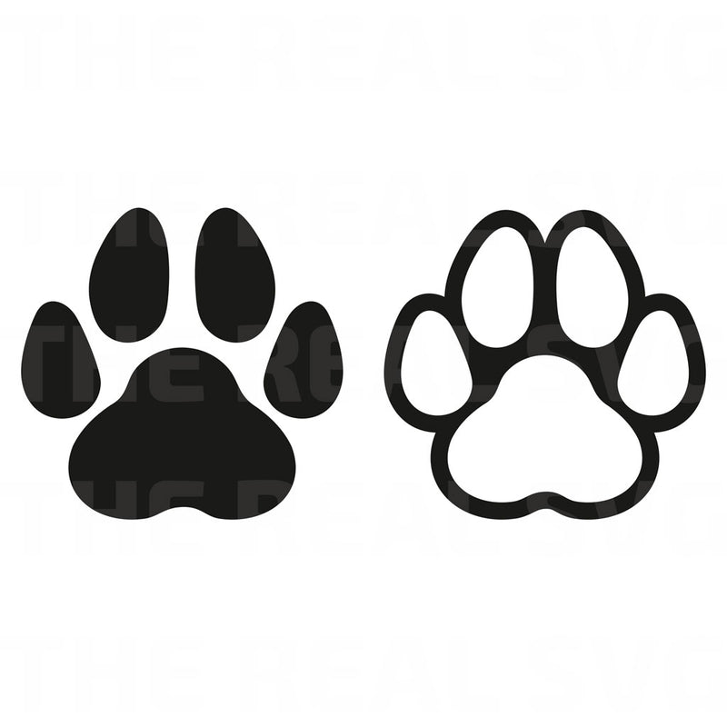 Download Dog Paws Svg Cut File The Real Craftsman