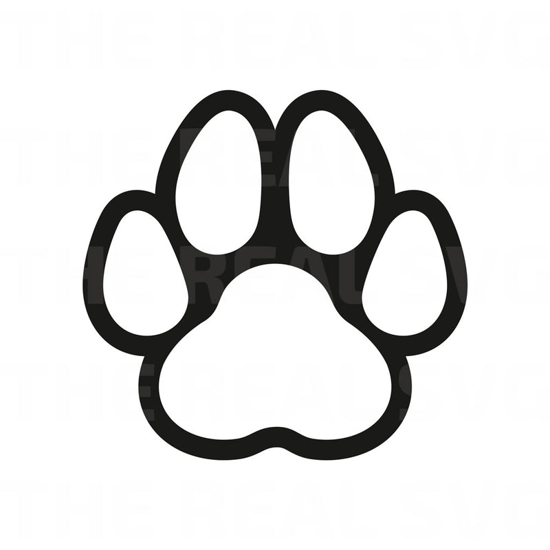 Download Dog Paw SVG cut file | The Real Craftsman