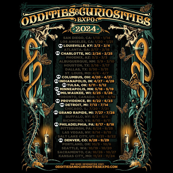 Oddities and Curiosities Expo lineup 2024