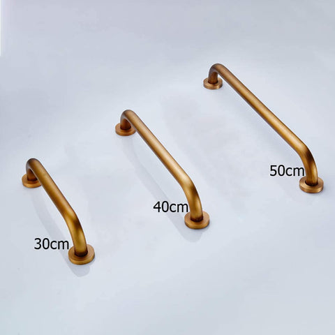 Antique Brass Bathroom Safety Grab Bar For Shower And Toilet