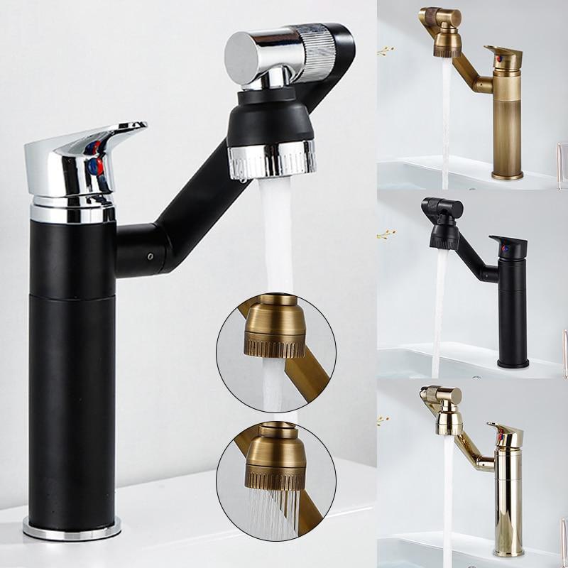 Multifunction Sink Faucet Hot Cold Water Mixer Crane Deck Mounted Tap