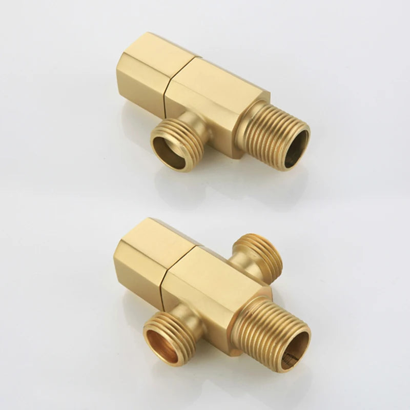 Solid Brass G1/2 Angle Valve Switch Valve For Bathroom