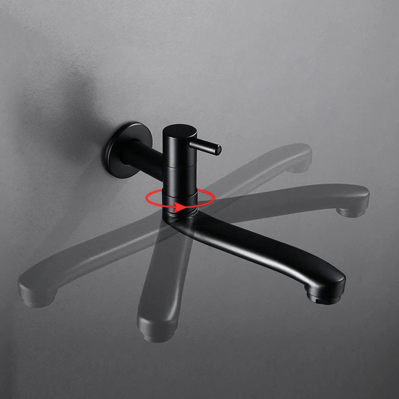 Swivel 360 Degree Rotation Kitchen Faucet Stainless Steel Sink Faucet