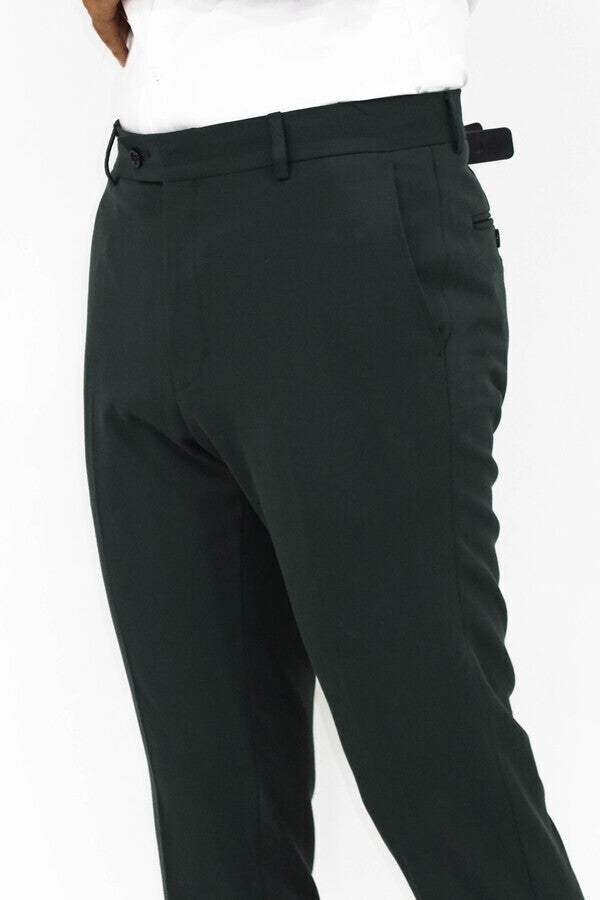 Buy Van Galis Fashion wear Dark Green Formal Trousers and Assorted Socks  for Men at