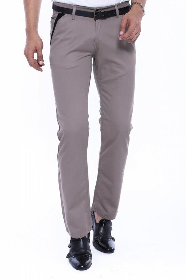 Plain Men Black Pants - Wessi