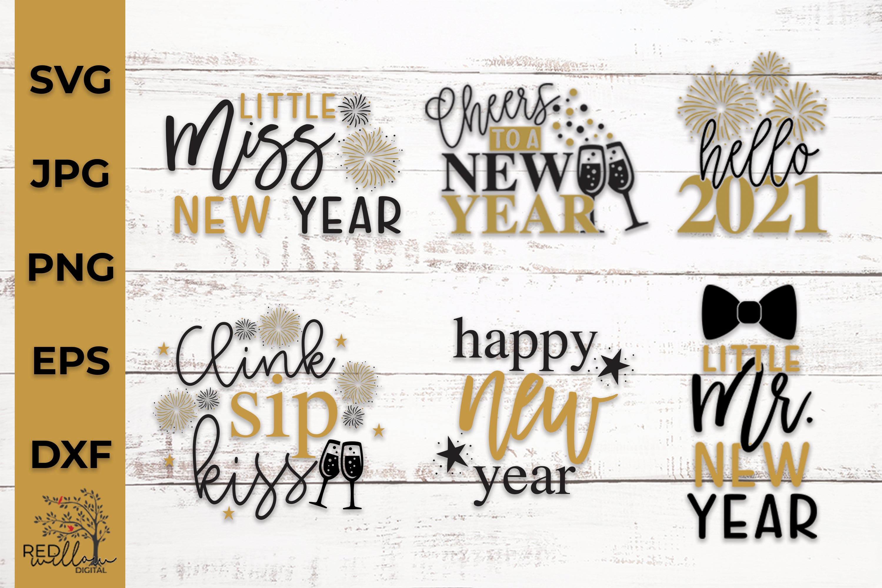 Download New Years Svg Bundle Red Willow Digital