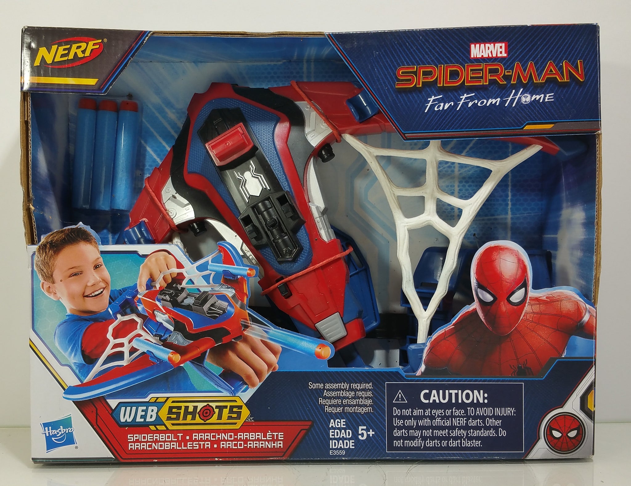 Spider-Man Web Shots Spiderbolt Nerf Powered Blaster Toy – Masolut  Superstore