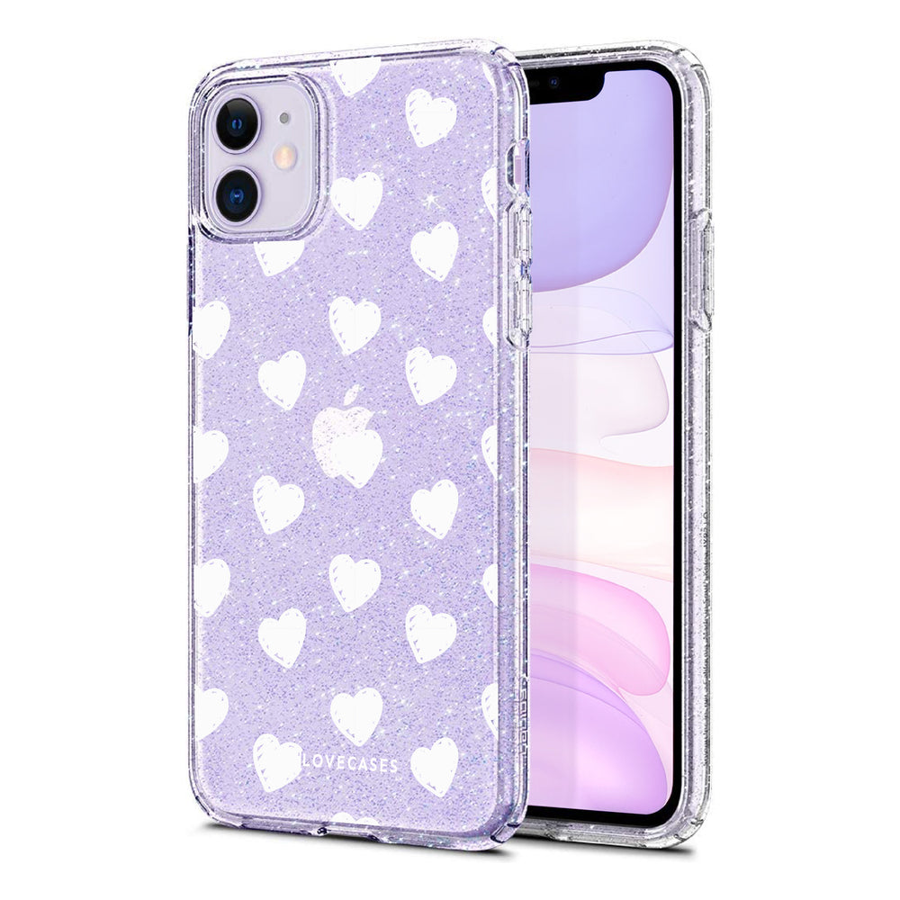 Pink Heart Sunglasses Glitter Phone Case – LoveCases