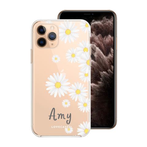 Personalised Leather Pink Flower Phone Case for Samsung A02s 