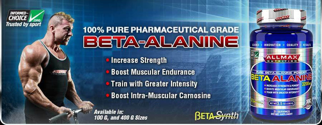 Allmax Beta Alanine, one of our best-selling Beta Alanine supplements