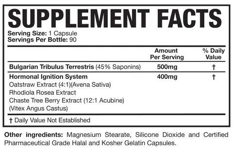 Magnum Tonic 90 Capsules Nutrition Information