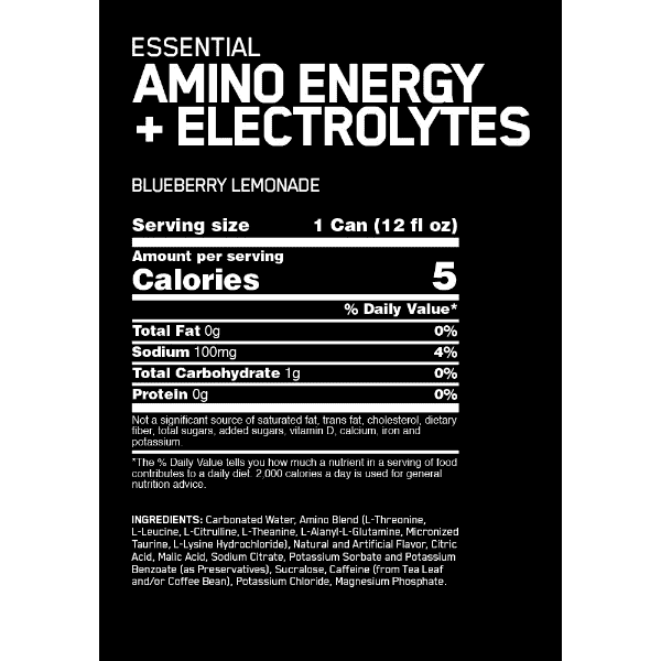 Optimum Nutrition Amino Energy + Electrolytes Sparkling 355ml x12 -  Supplements.co.nz