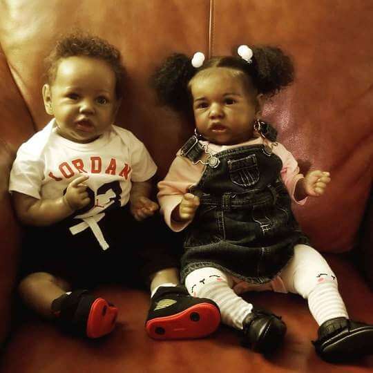 african american twin baby dolls