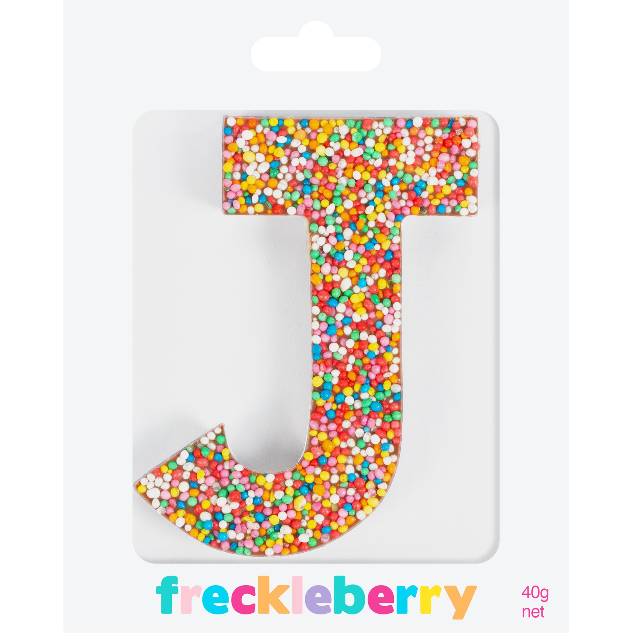 Freckle Letter J Freckleberry Chocolate Factory