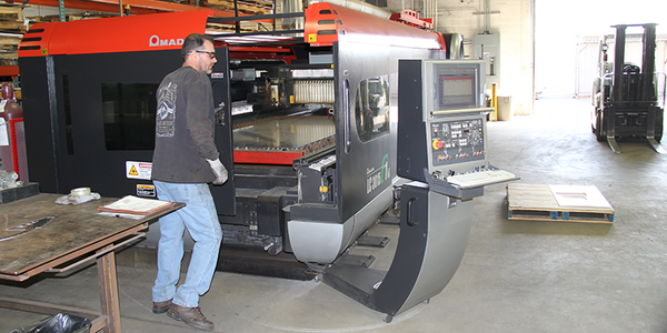 AEI Fabrication services include laser cutting on our 6,000 Watt Amada laser cutting system.