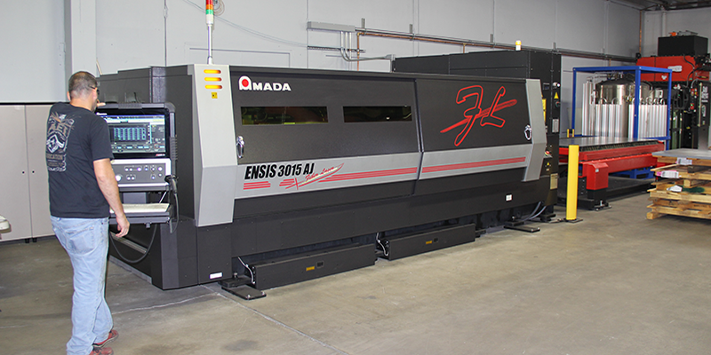 AEI Fabrications AMADA ENSIS Fiber Laser Cutting System