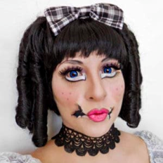 Broken Doll Halloween Costume Makeup