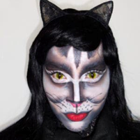 Black Cat Halloween Costume Makeup