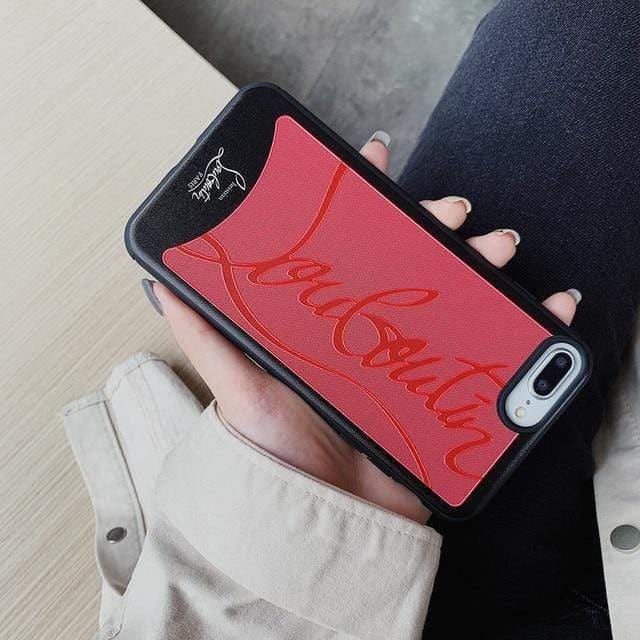 Huis Eed waterbestendig CHRISTIAN LOUBOUTIN STYLE RED SILICONE BUMPER DESIGNER IPHONE CASE – MIXIXI  CASE