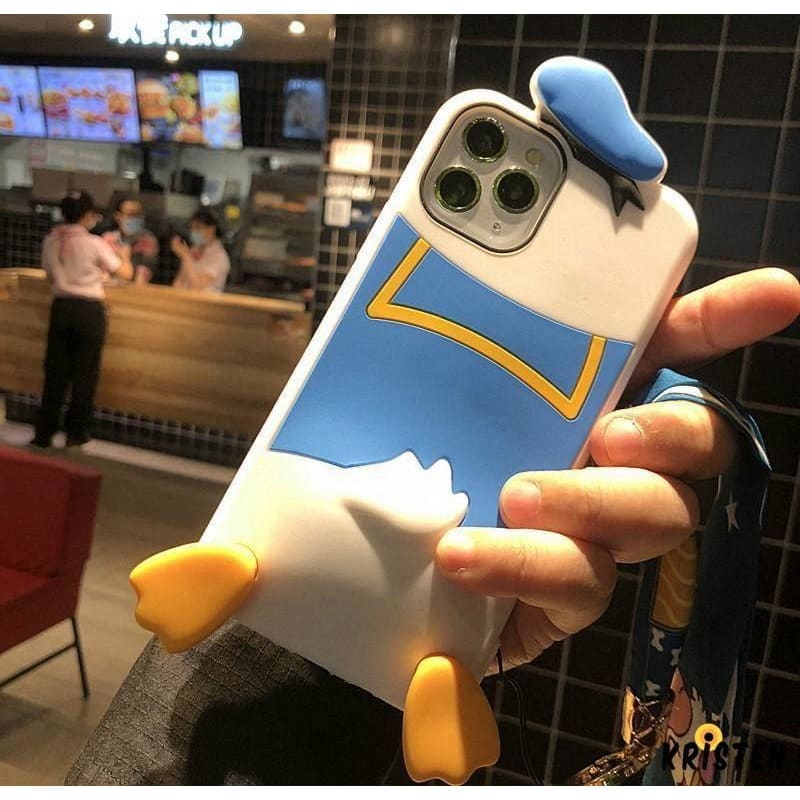 Buy Disney Style Donald Duck Silicone Shockproof Protective Designer Iphone Case For Iphone Se 11 Pro Mixixi Case