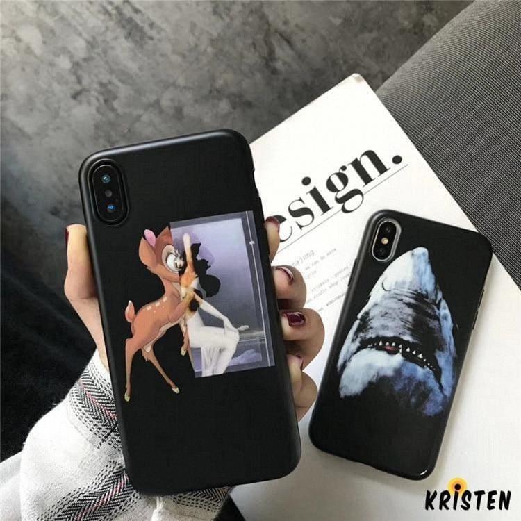 Buy Givenchy Style Luxury Shark Bambi Dog Soft Silicone Designer Iphone Case  for Iphone Se 11 Pro Max X – MIXIXI CASE