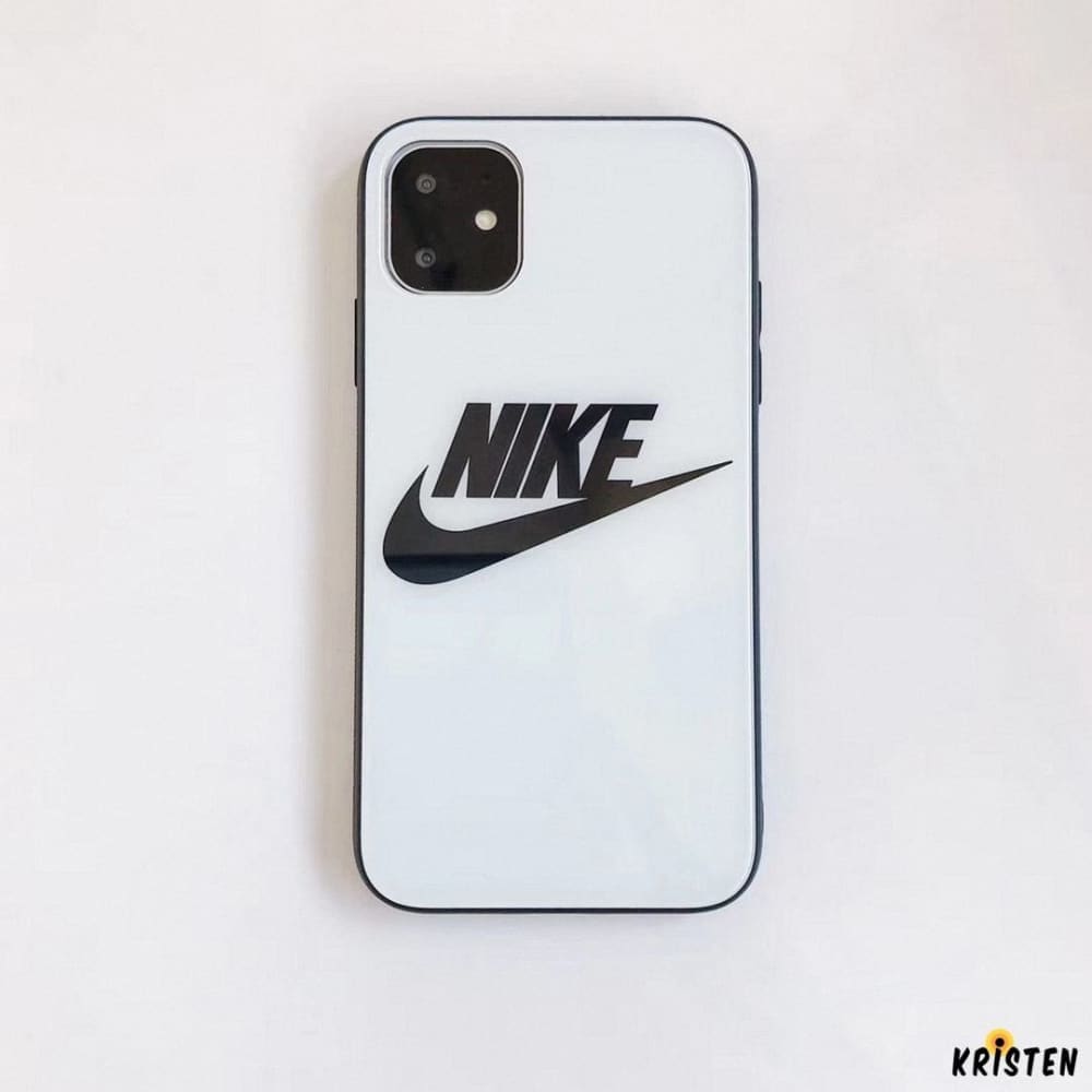 Buy Nike Style Tempered Glass Designer Iphone Case for Iphone Se 11 Pro Max X Xs Max Xr 7 8 plus – CASE