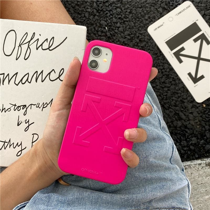 Off white Style  Silica gel  Protective Designer Iphone Case For Iphone 12 Pro Max Mini - AshleySale