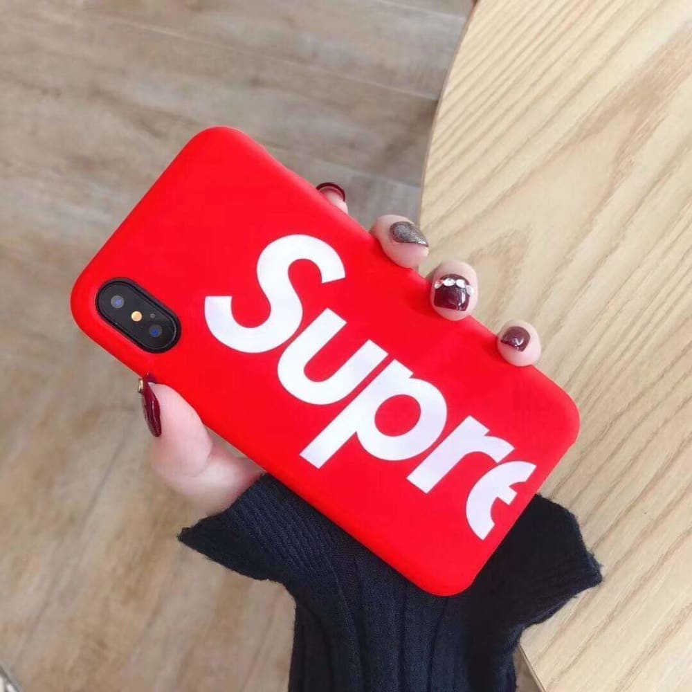 Supreme Style Silicone Logo Designer Iphone Case For Iphone X Xs Xs Max Xr 7 8 Plus Mixixi Case