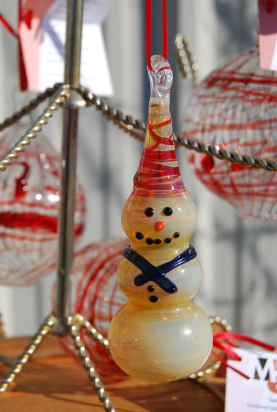 Glass Snowman Ornament – Mirador Glass