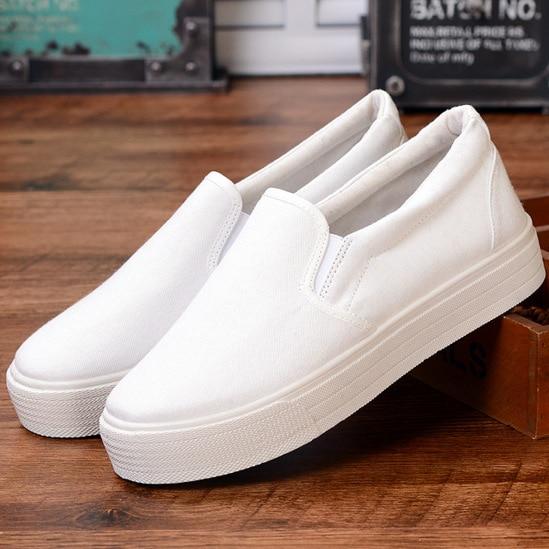 white cloth shoes