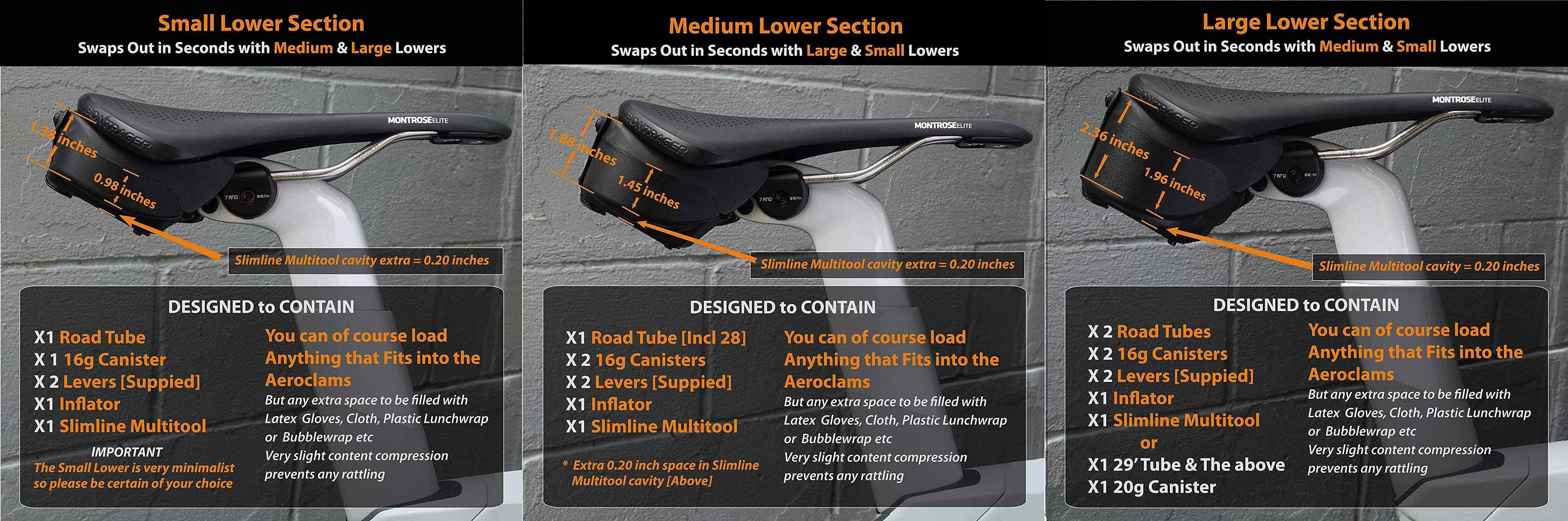 Aeroclam measurements inches