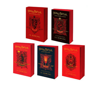 Harry Potter Gryffindor Edition 5 Books Collection Set By J.K. Rowling ...
