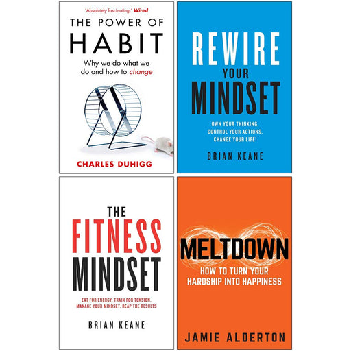 Can't Hurt Me Master Your Mind and Defy the Odds, Rewire Your Mindset, The  Fitness Mindset, Meltdown 4 Books Collection Set