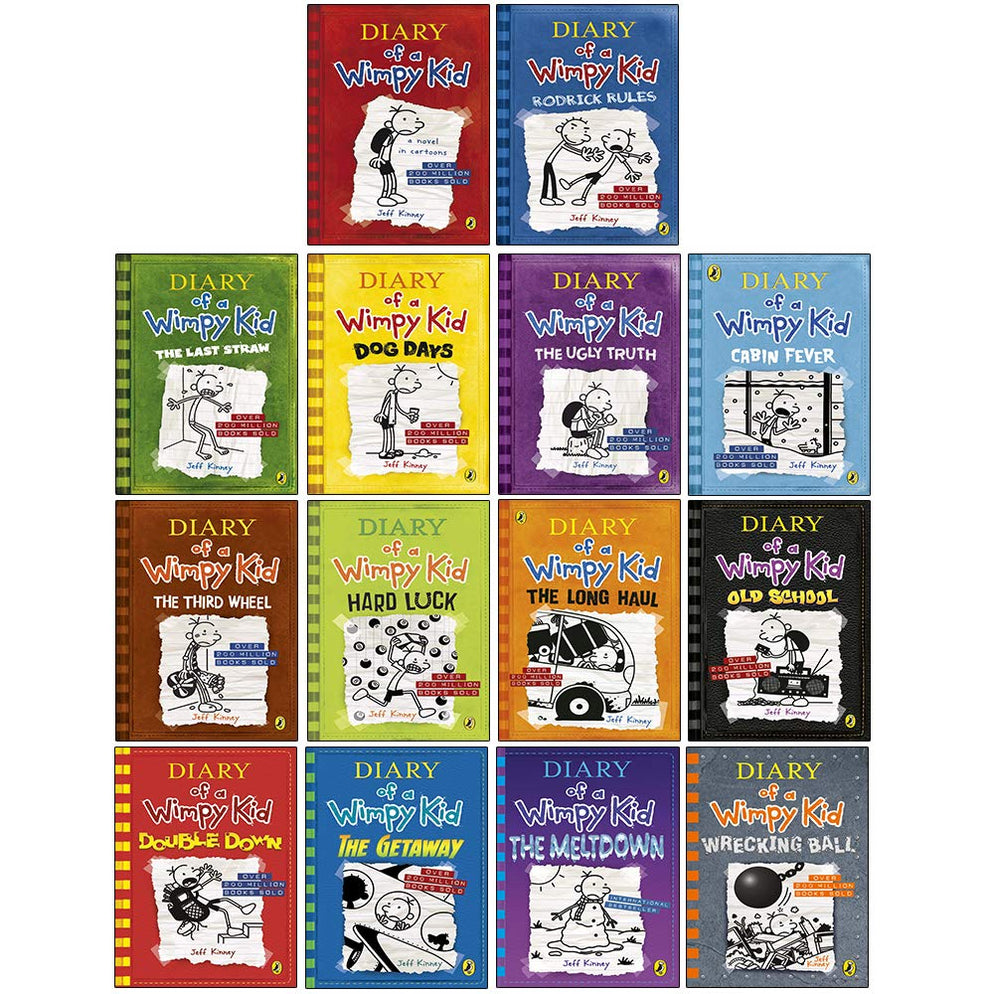 Diary of a Wimpy Kid Series Collection 14 Books Set By Jeff Kinney