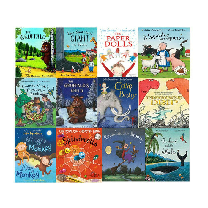 Julia Donaldson Collection 12 Books Set With BAG The Book Bundle