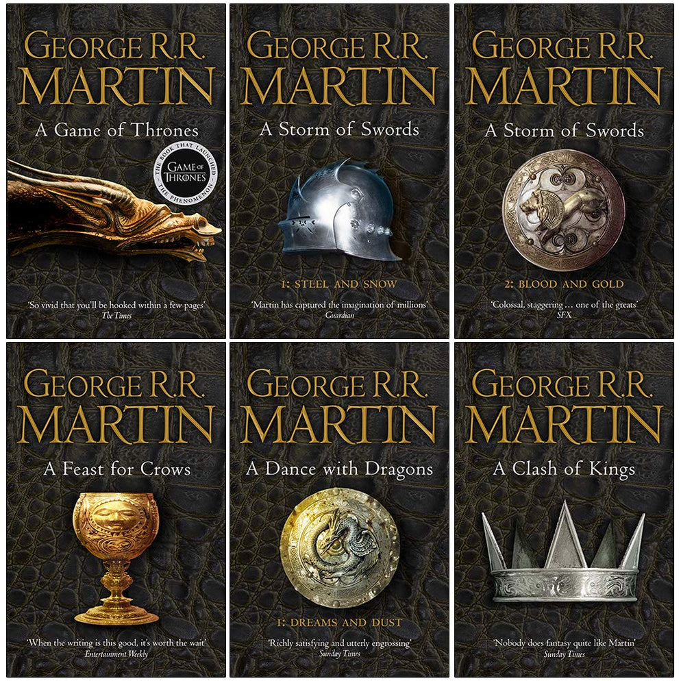 A Song of Ice and Fire Series 6 Books Collection Set By R.R