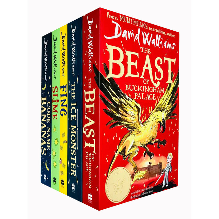 David Walliams Collection 5 Books Set (Fing, The Ice Monster, Slime, Code Name ) - The Book Bundle