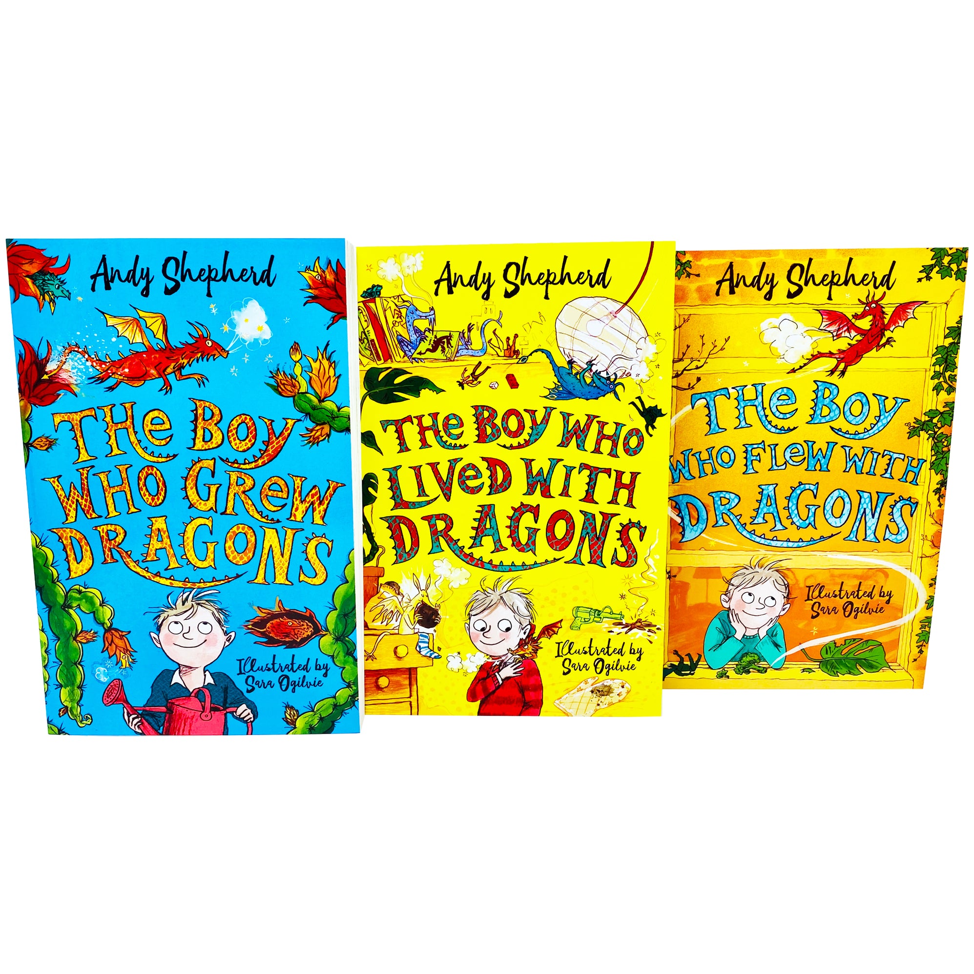 The Boy Who Grew Dragons Series 3 Books Collection Set by Andy Shepherd ...