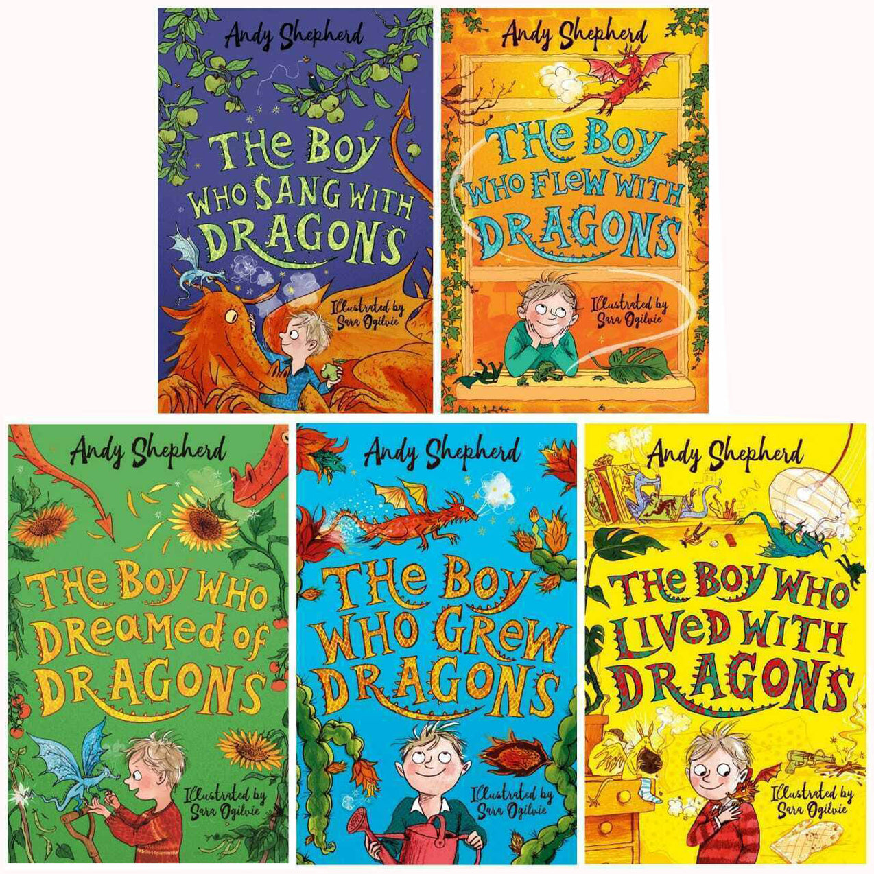 Boy Who Grew Dragons Series By Andy Shepherd 5 Books Collection Set PB ...