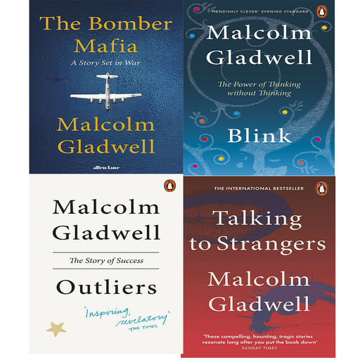 Malcolm Gladwell 4 Books Collection Set Bomber Mafia Outliers Blink Talking The Book Bundle